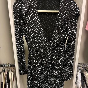 Polka dot long sleeve Zara romper